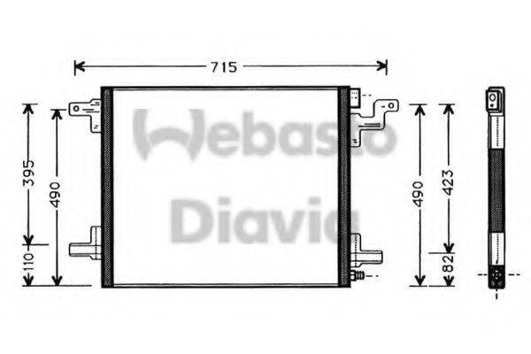 WEBASTO TSP0225326 Конденсатор, кондиціонер