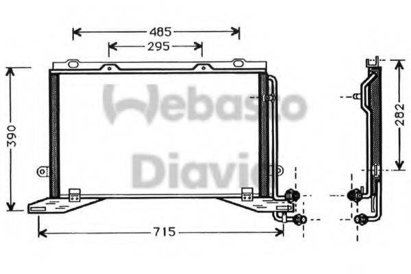 WEBASTO TSP0225330 Конденсатор, кондиціонер
