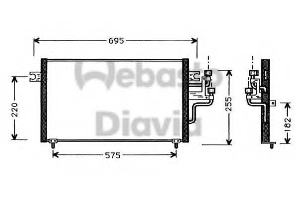 WEBASTO TSP0225334 Конденсатор, кондиціонер