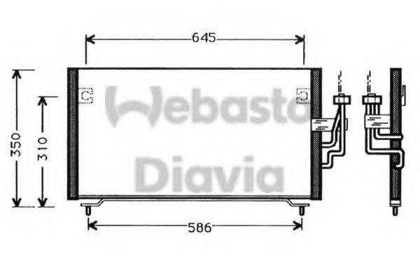 WEBASTO TSP0225335 Конденсатор, кондиціонер