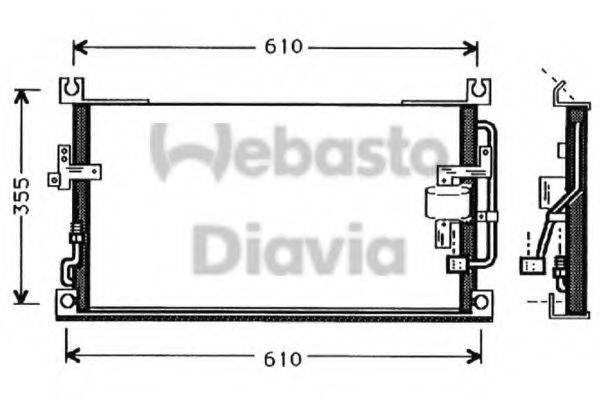 WEBASTO TSP0225337 Конденсатор, кондиціонер