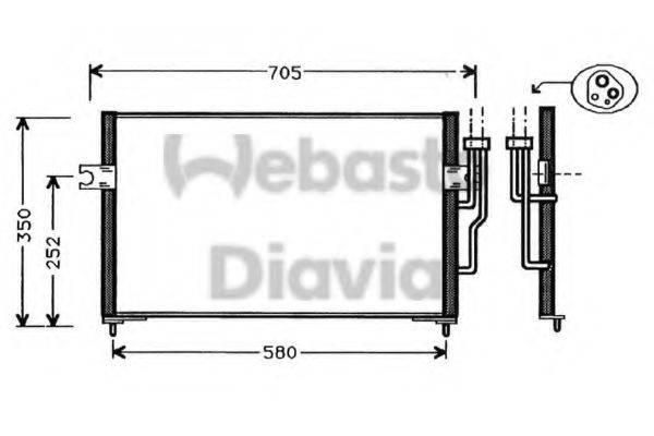 WEBASTO TSP0225339 Конденсатор, кондиціонер
