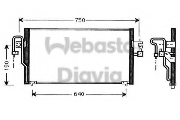 WEBASTO TSP0225341 Конденсатор, кондиціонер