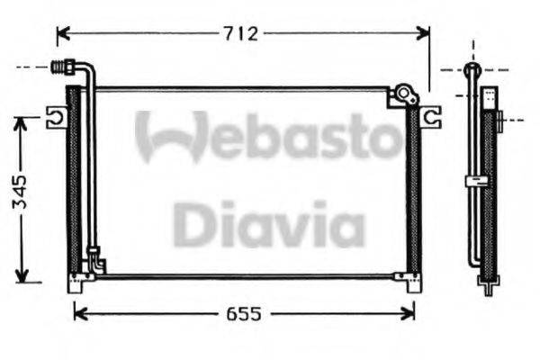 WEBASTO TSP0225346 Конденсатор, кондиціонер