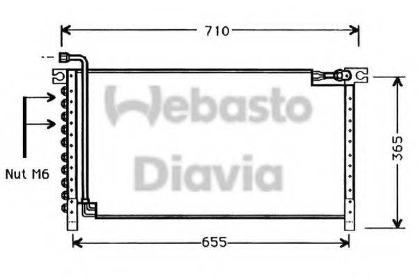WEBASTO TSP0225347 Конденсатор, кондиціонер