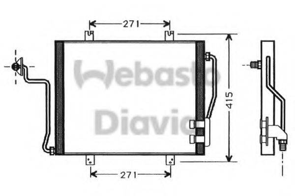 WEBASTO TSP0225359 Конденсатор, кондиціонер