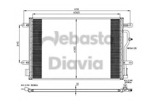 WEBASTO TSP0225406 Конденсатор, кондиціонер