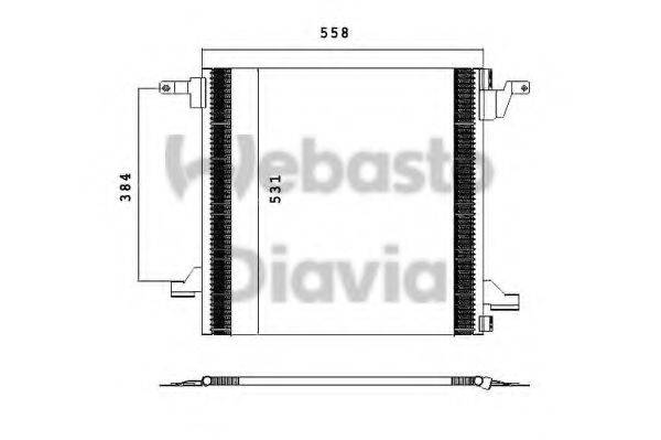 WEBASTO TSP0225434 Конденсатор, кондиціонер