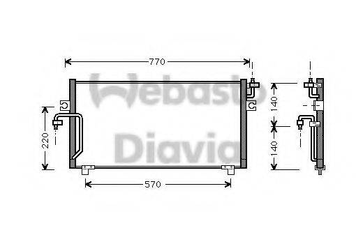 WEBASTO TSP0225436 Конденсатор, кондиціонер