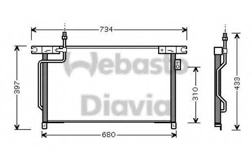 WEBASTO TSP0225440 Конденсатор, кондиціонер