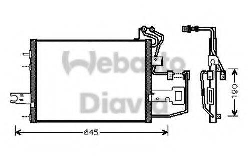 WEBASTO TSP0225442 Конденсатор, кондиціонер