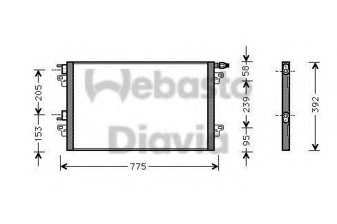WEBASTO TSP0225465 Конденсатор, кондиціонер