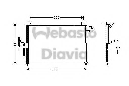 WEBASTO TSP0225474 Конденсатор, кондиціонер