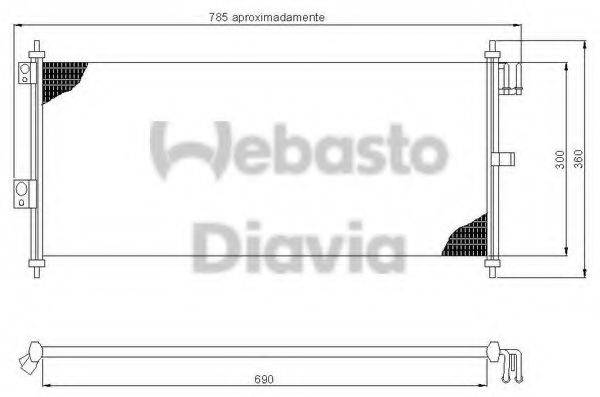WEBASTO TSP0225476 Конденсатор, кондиціонер