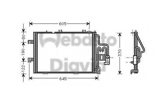WEBASTO TSP0225477 Конденсатор, кондиціонер