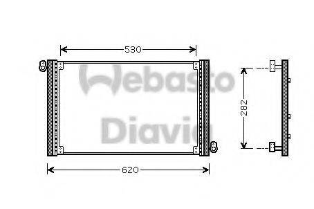 WEBASTO TSP0225489 Конденсатор, кондиціонер