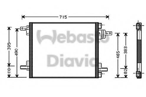 WEBASTO TSP0225509 Конденсатор, кондиціонер
