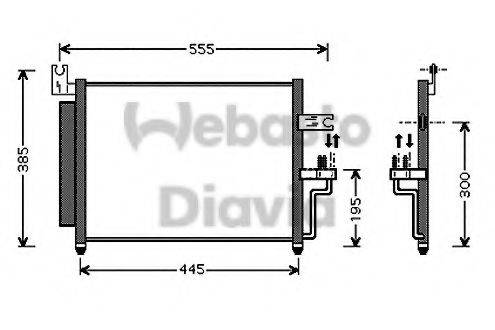 WEBASTO TSP0225521 Конденсатор, кондиціонер