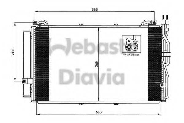 WEBASTO TSP0225522 Конденсатор, кондиціонер