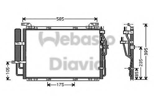 WEBASTO TSP0225523 Конденсатор, кондиціонер