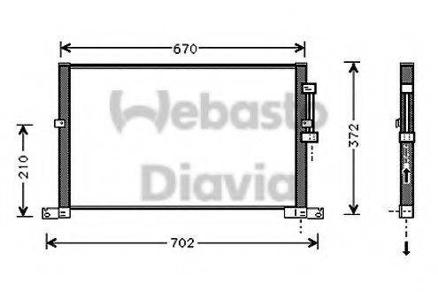 WEBASTO TSP0225524 Конденсатор, кондиціонер
