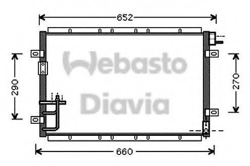 WEBASTO TSP0225525 Конденсатор, кондиціонер