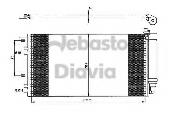 WEBASTO TSP0225530 Конденсатор, кондиціонер