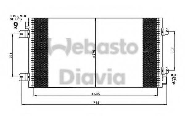 WEBASTO TSP0225534 Конденсатор, кондиціонер