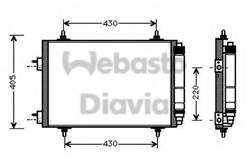 WEBASTO TSP0225536 Конденсатор, кондиціонер