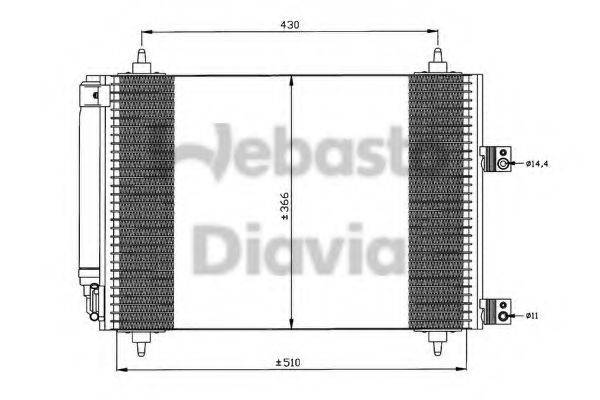 WEBASTO TSP0225537 Конденсатор, кондиціонер