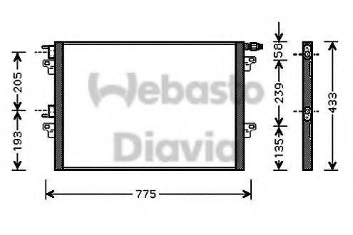 WEBASTO TSP0225539 Конденсатор, кондиціонер