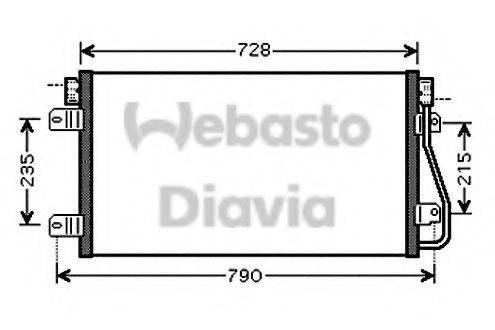 WEBASTO TSP0225540 Конденсатор, кондиціонер