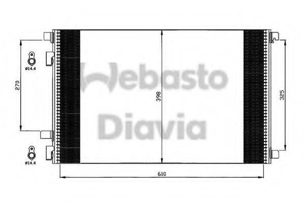 WEBASTO TSP0225541 Конденсатор, кондиціонер