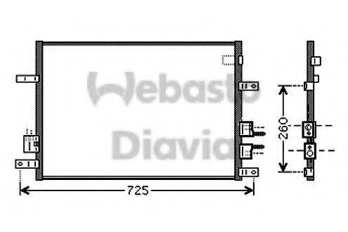 WEBASTO TSP0225544 Конденсатор, кондиціонер
