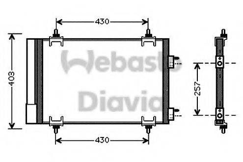 WEBASTO TSP0225549 Конденсатор, кондиціонер