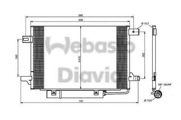 WEBASTO TSP0225562 Конденсатор, кондиціонер