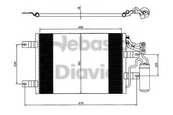 WEBASTO TSP0225567 Конденсатор, кондиціонер