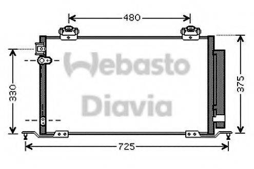 WEBASTO TSP0225571 Конденсатор, кондиціонер