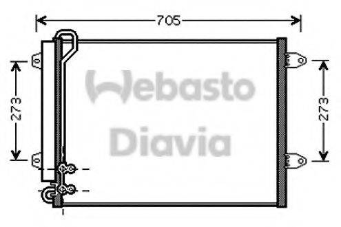 WEBASTO TSP0225573 Конденсатор, кондиціонер