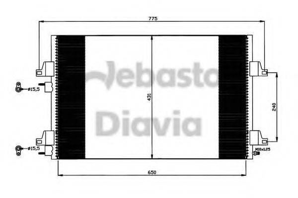 WEBASTO TSP0225639 Конденсатор, кондиціонер