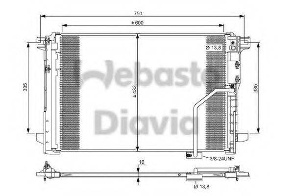 WEBASTO TSP0225672 Конденсатор, кондиціонер