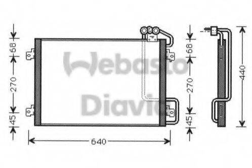 WEBASTO TSP0225466 Конденсатор, кондиціонер