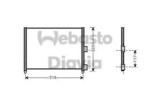 WEBASTO TSP0225519 Конденсатор, кондиціонер