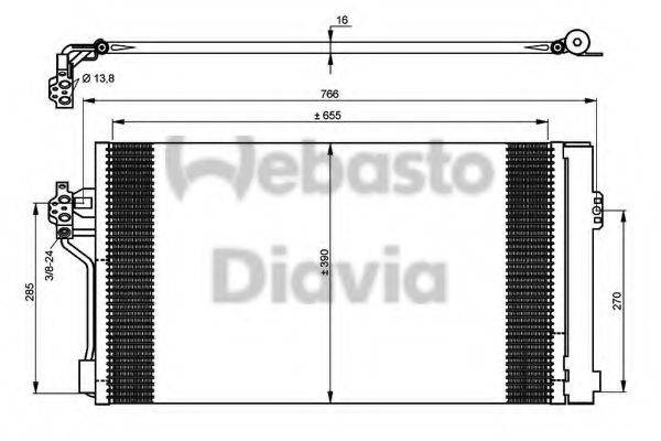 WEBASTO TSP0225611 Конденсатор, кондиціонер
