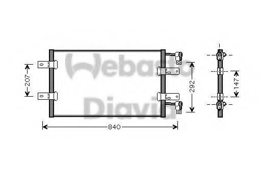WEBASTO TSP0225569 Конденсатор, кондиціонер
