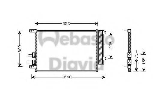 WEBASTO TSP0225484 Конденсатор, кондиціонер