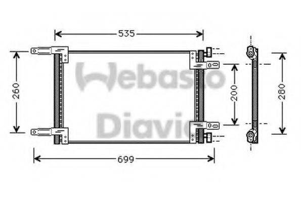 WEBASTO TSP0225487 Конденсатор, кондиціонер