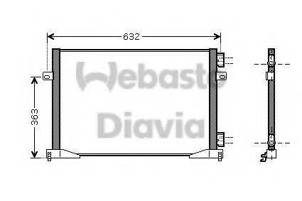 WEBASTO TSP0225565 Конденсатор, кондиціонер
