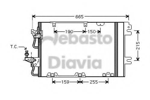 WEBASTO TSP0225668 Конденсатор, кондиціонер