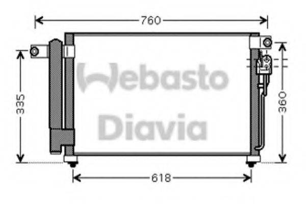 WEBASTO TSP0225607 Конденсатор, кондиціонер